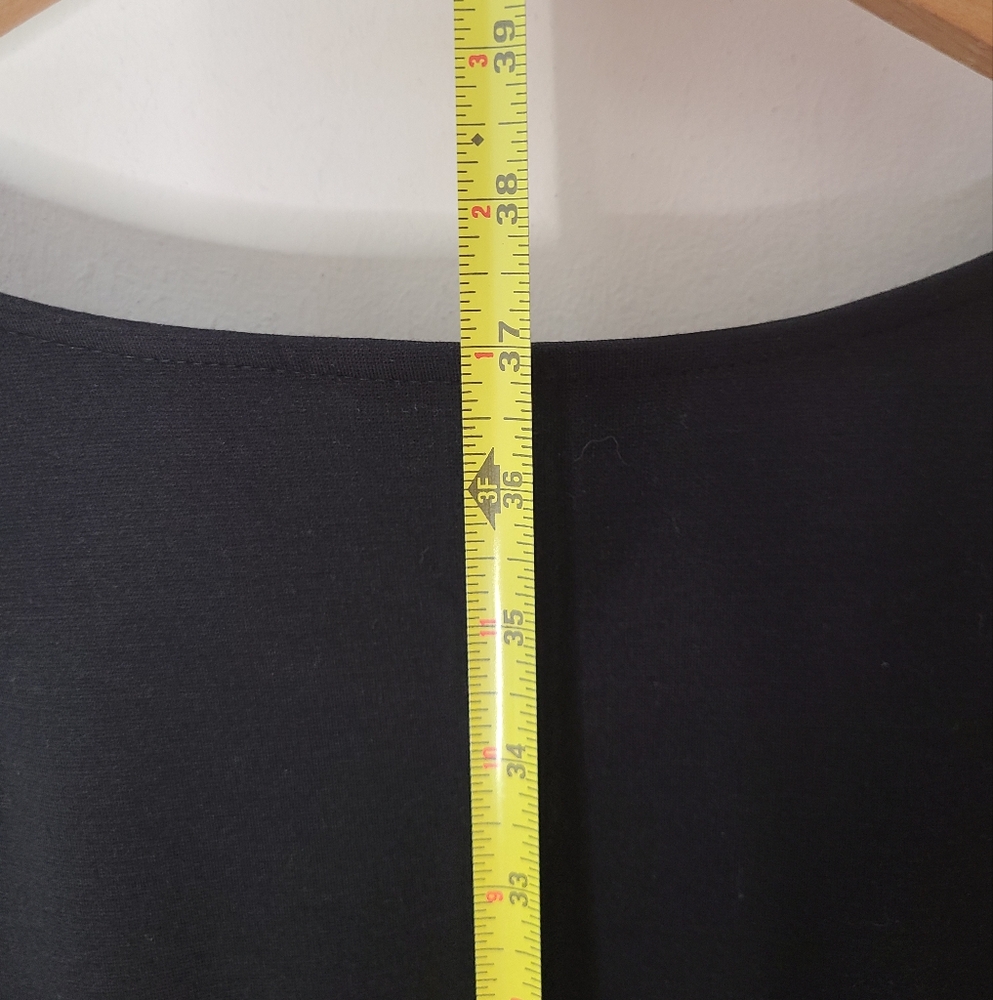 Lane Bryant Sleeveless Midi Dress Zipper Detail Black Sz 22 NWT - Picture 12 of 13